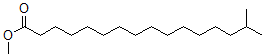 structure of CAS# 6929-04-0, 15-Methyl-Hexadecanoic Acid Methyl Ester;15-Methylhexadecanoic  Acid  Methyl  Ester,  15-Methylpalmitic  Acid  Methyl  Ester;15-Methylhexadecanoic Acid Methyl Ester;15-METHYLPALMITIC ACID METHYL ESTER