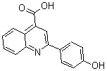 structure of CAS# 6952-34-7, 2-(4-Hydroxyphenyl)-4-Quinolinecarboxylicacid;2-(4-Keto-1-Cyclohexa-2,5-Dienylidene)-1H-Quinoline-4-Carboxylate;Zinc00035894