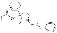 CAS#: 69552-03-0， 1-(3-Phenyl-2-Propenyl)-2-Methyl-3-Phenylpyrrolidin-3-Ol Propionate