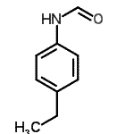 结构式 CAS# 69753-59-9, N-(4-乙基苯基)甲酰胺
