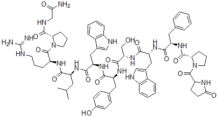 CAS#: 69770-59-8， Pro(1)-Phe(2)-Trp(3,6)-Lhrh