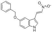 structure of CAS# 69796-46-9, 5-Benzyloxy-3-(2-Nitrovinyl)-Indole;3-[(Z)-2-Nitrovinyl]-5-(Phenylmethoxy)-1H-Indole;5-(Benzyloxy)-3-[(Z)-2-Nitrovinyl]-1H-Indole;1H-Indole, 3-(2-Nitroethenyl)-5-(Phenylmethoxy)-