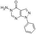 structure of CAS# 69923-95-1, 5-Amino-1-Phenyl-1,5-Dihydro-4H-Pyrazolo[3,4-d]Pyrimidin-4-One;5-Amino-1-Phenyl-Pyrazolo[4,5-E]Pyrimidin-4-One;5-Amino-1-Phenyl-4-Pyrazolo[4,5-E]Pyrimidinone;Oprea1_569060