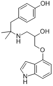 CAS 登录号：69925-27-5， 4-[2-[[2-羟基-3-(1H-吲哚-4-基氧基)丙基]氨基]-2-甲基丙基]-苯酚