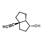 CAS#: 69984-49-2， (1R,3aR,6aS)-3a-Ethynyloctahydro-1-pentalenol