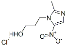 structure of CAS# 70028-95-4, 2-Methyl-5-Nitro-1H-Imidazole-1-Propanol Monohydrochloride;3-(2-Methyl-5-Nitro-Imidazol-1-Yl)Propan-1-Ol Hydrochloride;3-(2-Methyl-5-Nitro-1-Imidazolyl)Propan-1-Ol Hydrochloride;1-(3-Hydroxypropyl)-2-Methyl-5-Nitroimidazole, Hydrochloride