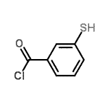 结构式 CAS# 70074-41-8, 3-硫基苯甲酰基氯化物