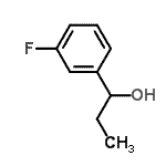 结构式 CAS# 701-38-2, 1-(3-氟苯基)丙-1-醇