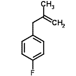 结构式 CAS# 702-08-9, 1-氟-4-(2-甲基-2-丙烯-1-基)苯