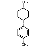 结构式 CAS# 70243-62-8, 1-甲基-4-(4-甲基环己基)苯