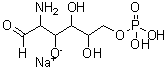 结构式 CAS# 70442-23-8, 2-氨基-2-脱氧-己糖 6-(磷酸二氢酯)钠盐(1:1)