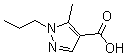 structure of CAS# 705270-06-0, 5-Methyl-1-propyl-1H-pyrazole-4-carboxylic acid;5-Methyl-1-propyl-1 H -pyrazole-4-carboxylic acid;5-Methyl-1-propyl-1H-pyrazole-4-carboxylicacid;5-methyl-1-propylpyrazole-4-carboxylic acid