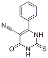 结构式 CAS# 70638-52-7, 1,2,3,4-四氢-4-氧代-6-苯基-2-硫代-5-嘧啶甲腈
