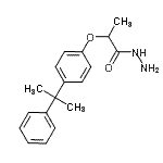 结构式 CAS# 70757-69-6, 2-[4-(2-苯基-2-丙基)苯氧基]丙酰肼
