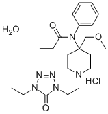 结构式 CAS# 70879-28-6, 阿芬太尼盐酸盐CII