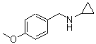 结构式 CAS# 70894-71-2, N-(4-甲氧基苄基)环丙胺