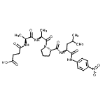 structure of CAS# 70968-04-6, N-(3-Carboxypropanoyl)-L-alanyl-L-alanyl-L-prolyl-N-(4-nitrophenyl)-L-leucinamide;L-Leucina<wbr>mide, N-(<wbr>3-carboxy<wbr>-1-oxopro<wbr>pyl)-L-al<wbr>anyl-L-al<wbr>anyl-L-pr<wbr>olyl-N-(4<wbr>-nitrophe<wbr>nyl)-;N-(3-Carb<wbr>oxypropan<wbr>oyl)-L-al<wbr>anyl-L-al<wbr>anyl-L-pr<wbr>olyl-N-(4<wbr>-nitrophe<wbr>nyl)-L-le<wbr>ucinamid;N-(3-Carb<wbr>oxypropan<wbr>oyl)-L-al<wbr>anyl-L-al<wbr>anyl-L-pr<wbr>olyl-N-(4<wbr>-nitrophe<wbr>nyl)-L-le<wbr>ucinamide