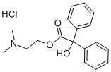 CAS 登录号：71-79-4， 2-(二甲基氨基)乙基二苯基乙醇酸酯盐酸盐