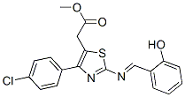 CAS#: 71013-52-0， 4-(p-Chlorophenyl)-2-[(O-Hydroxybenzylidene)Amino]-5-Thiazoleacetic Acid Methyl Ester