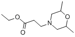 structure of CAS# 71172-51-5, Ethyl 2,6-Dimethyl-4-Morpholinepropionate;3-(2,6-Dimethyl-4-Morpholinyl)Propanoic Acid Ethyl Ester;3-(2,6-Dimethylmorpholin-4-Yl)Propionic Acid Ethyl Ester