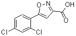结构式 CAS# 712348-40-8, 5-(2,4-二氯苯基)-1,2-恶唑-3-羧酸