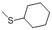 structure of CAS# 7133-37-1, Cyclohexyl Methyl Sulfide;(Methylthio)Cyclohexane;Cyclohexane, (Methylthio)-