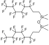 结构式 CAS# 71363-70-7, 1,1,3,3-四甲基-1,3-二(3,3,4,4,5,5,6,6,7,7,8,8,8-十三氟辛基)-二硅氧烷
