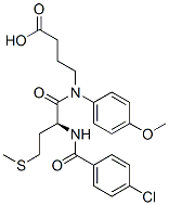 CAS#: 71489-32-2， 4-[[(2S)-2-[(4-Chlorobenzoyl)Amino]-4-Methylsulfanyl-Butanoyl]-(4-Methoxyphenyl)Amino]Butanoic Acid