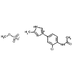 CAS#: 71501-35-4， 1-(4-Acetamido-3-chlorophenyl)-3-methyl-1H-1,2,4-triazol-1-ium methyl sulfate