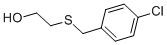 structure of CAS# 71501-40-1, 2-[[(4-Chlorophenyl)Methyl]Thio]-Ethanol;2-[(4-Chlorophenyl)Methylthio]Ethanol;2-[(4-Chlorobenzyl)Thio]Ethanol;2-(((4-Chlorophenyl)Methyl)Thio)Ethanol