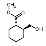 结构式 CAS# 71550-80-6, 甲基(1S,2S)-2-(羟基甲基)环己甲酸酯