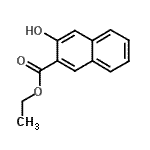 结构式 CAS# 7163-25-9, 乙基3-羟基-2-萘甲酸酯