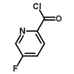 structure of CAS# 717871-83-5, 5-Fluoro-2-pyridinecarbonyl chloride;2-PYRIDINECARBONYLCHLORIDE, 5-FLUORO-;5-fluoropicolinoyl chloride