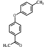 结构式 CAS# 71815-31-1, 1-[4-(4-甲基苯氧基)苯基]乙酮