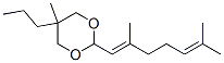 CAS 登录号：7212-99-9， 2-(2,6-二甲基庚-1,5-二烯基)-5-甲基-5-丙基-1,3-二恶烷