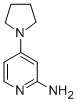 structure of CAS# 722550-01-8, 4-(1-Pyrrolidinyl)-2-Pyridinamine;4-(Pyrrolidin-1-Yl)Pyridin-2-Amine, 1-(2-Aminopyridin-4-Yl)Pyrrolidine;2-Pyridinamine,4-(1-Pyrrolidinyl)-(9CI);2-Amino-4-(Pyrrolidin-1-Yl)Pyridine