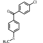 结构式 CAS# 72585-17-2, (4-氯苯基)[4-(甲硫基)苯基]甲酮