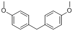 structure of CAS# 726-18-1, 4,4'-Dimethoxydiphenylmethane;1-Methoxy-4-(4-Methoxybenzyl)Benzene;Bis(P-Methyoxyphenyl)Methane;Nsc40