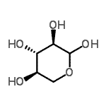 structure of CAS# 7261-26-9, D-Xylopyranose;(3R,4S,5R)-tetrahydro-2H-pyran-2,3,4,5-tetraol;(3R,4S,5R)-tetrahydro-2H-pyran-2,3,4,5-tetrol;a,ß-d-xylopyranose