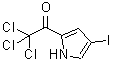 structure of CAS# 72652-33-6, 2,2,2-Trichloro-1-(4-iodo-1H-pyrrol-2-yl)ethanone;2,2,2-Trichloro-1-(4-iodo-1H-pyrrol-2-yl)-1-ethanone;2,2,2-trichloro-1-(4-iodo-1H-pyrrol-2-yl)ethanone;4-iodo-2-(trichloroacetyl)pyrrole