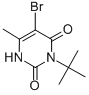 CAS 登录号：7286-76-2， 5-溴-3-叔丁基-6-甲基-1H-嘧啶-2,4-二酮