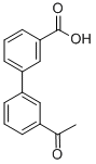 structure of CAS# 728918-66-9, 3-Biphenyl-3'-Acetyl-Carboxylic Acid