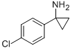 structure of CAS# 72934-36-2, 1-(4-Chloro-Phenyl)-Cyclopropylamine;1-(4-Chlorophenyl)Cyclopropanamine(SALTDATA: Hcl);Cyclopropanamine, 1-(4-Chlorophenyl)-;1-(4-CHLORO-PHENYL)-CYCLOPROPYLAMINE