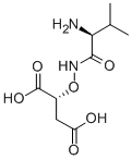 structure of CAS# 73020-27-6, Malioxamycin;(2R)-2-[[(2S)-2-Amino-3-Methyl-Butanoyl]Amino]Oxybutanedioic Acid;(2R)-2-[[(2S)-2-Amino-3-Methyl-1-Oxobutyl]Amino]Oxybutanedioic Acid;(2R)-2-[[(2S)-2-Amino-3-Methyl-Butanoyl]Amino]Oxysuccinic Acid