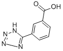 structure of CAS# 73096-39-6, 3-(2H-Tetrazol-5-Yl)-Benzoic Acid;3-(2H-1,2,3,4-Tetrazol-5-Yl)Benzoic Acid;A3277/0139431;3-(2H-Tetrazol-5-Yl)-Benzoic Acid
