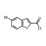 structure of CAS# 7312-14-3, 5-Bromo-1-benzothiophene-2-carbonyl chloride;5-BROMO-1-BENZOTHIOPHENE-2-CARBONYLCHLORIDE;ZINC02548369