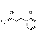 结构式 CAS# 731772-03-5, 1-氯-2-(3-甲基-3-丁烯-1-基)苯