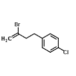 structure of CAS# 731772-11-5, 1-(3-Bromo-3-buten-1-yl)-4-chlorobenzene;2-bromo-4-(4-chlorophenyl)-1-butene;2-Bromo-4-(4-chlorophenyl)but-1-ene;4-(3-Bromobut-3-en-1-yl)chlorobenzene