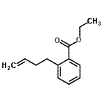 结构式 CAS# 731772-77-3, 乙基2-(3-丁烯-1-基)苯甲酸酯