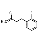 structure of CAS# 731772-94-4, 1-(3-Chloro-3-buten-1-yl)-2-fluorobenzene;2-chloro-4-(2-fluorophenyl)-1-butene
